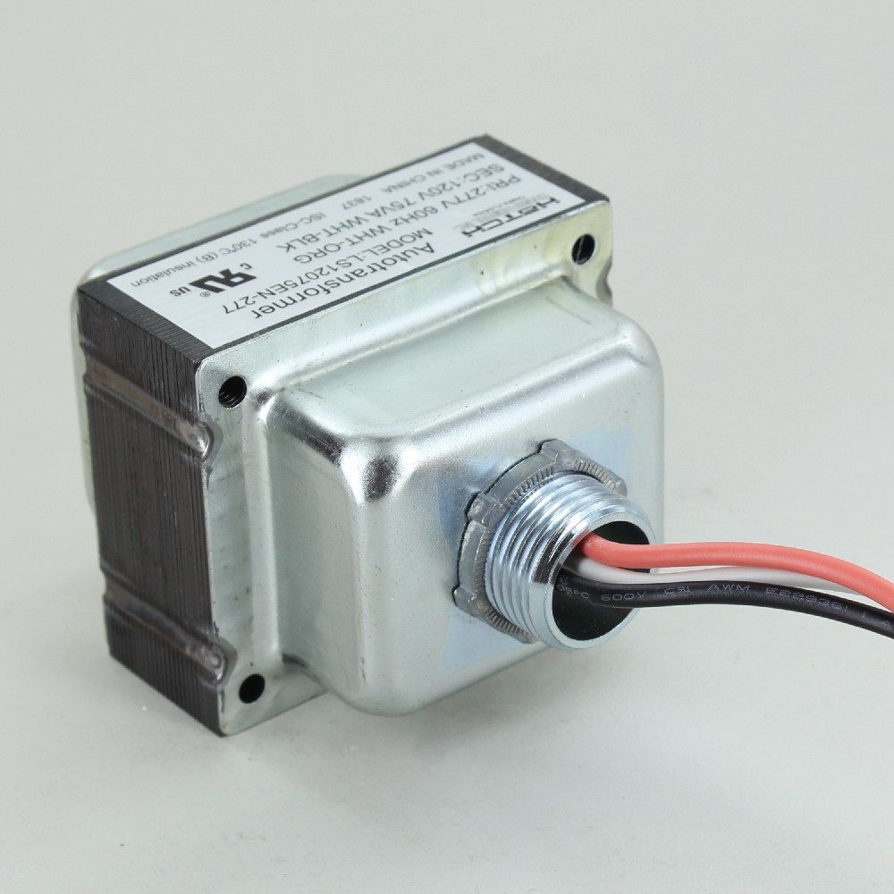 277VAC - 120VAC 75-Watt Magnetic Step Down Transformer.