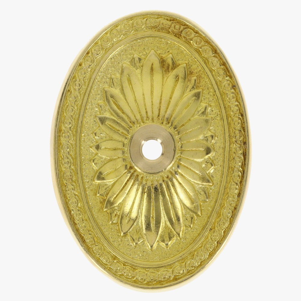 Starburst Design Cast Brass Backplate with 1/8ips Threaded Hole.