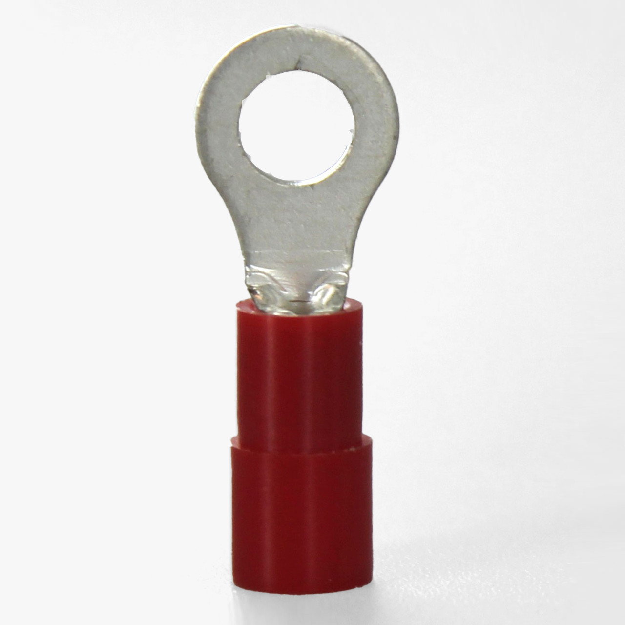 #8 Crimp-On Ring Terminal for use with 22-16 Gauge Wire Sizes.