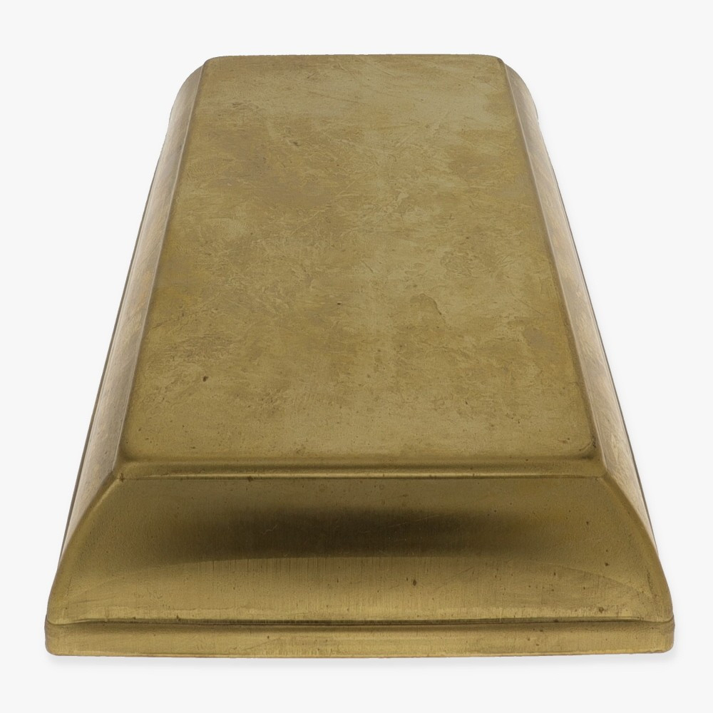 Rectangle Stamped Backplate - Unfinished Brass