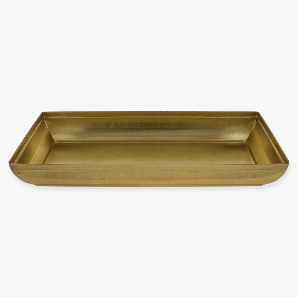 Rectangle Stamped Backplate - Unfinished Brass
