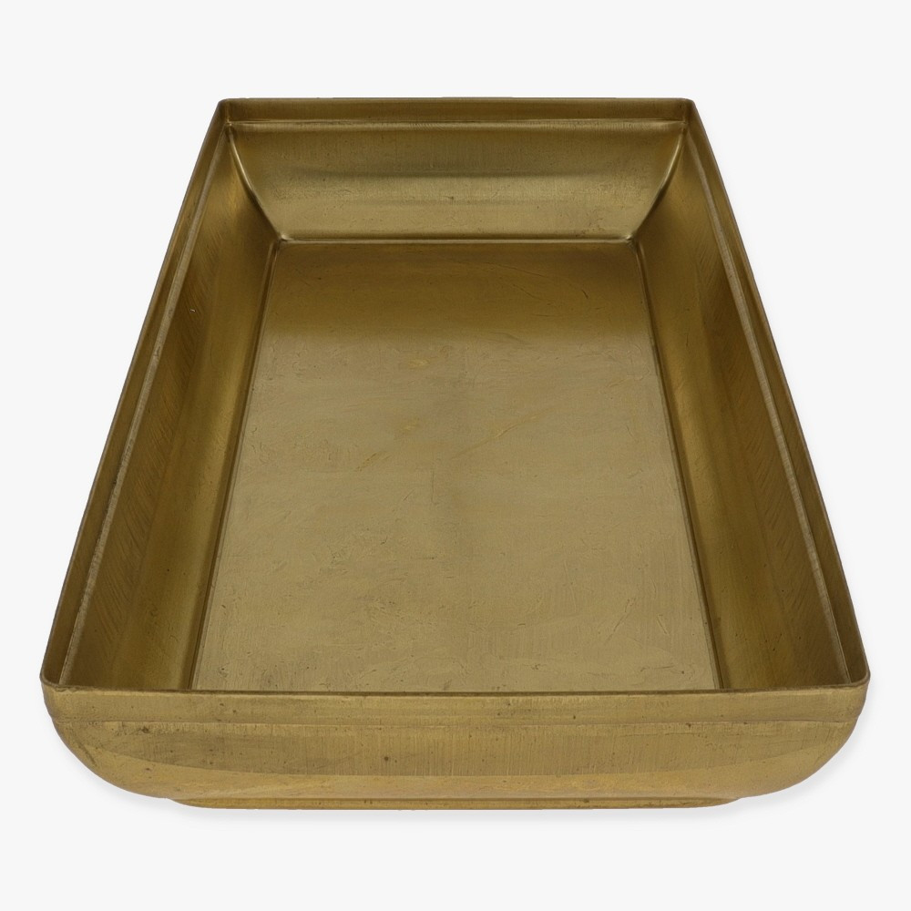 Rectangle Stamped Backplate - Unfinished Brass