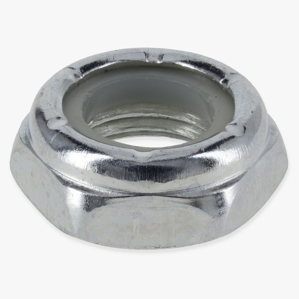 1/4ips - 7/8in Diameter x 5/16in H - Nyloc Locking Hex Nut - White