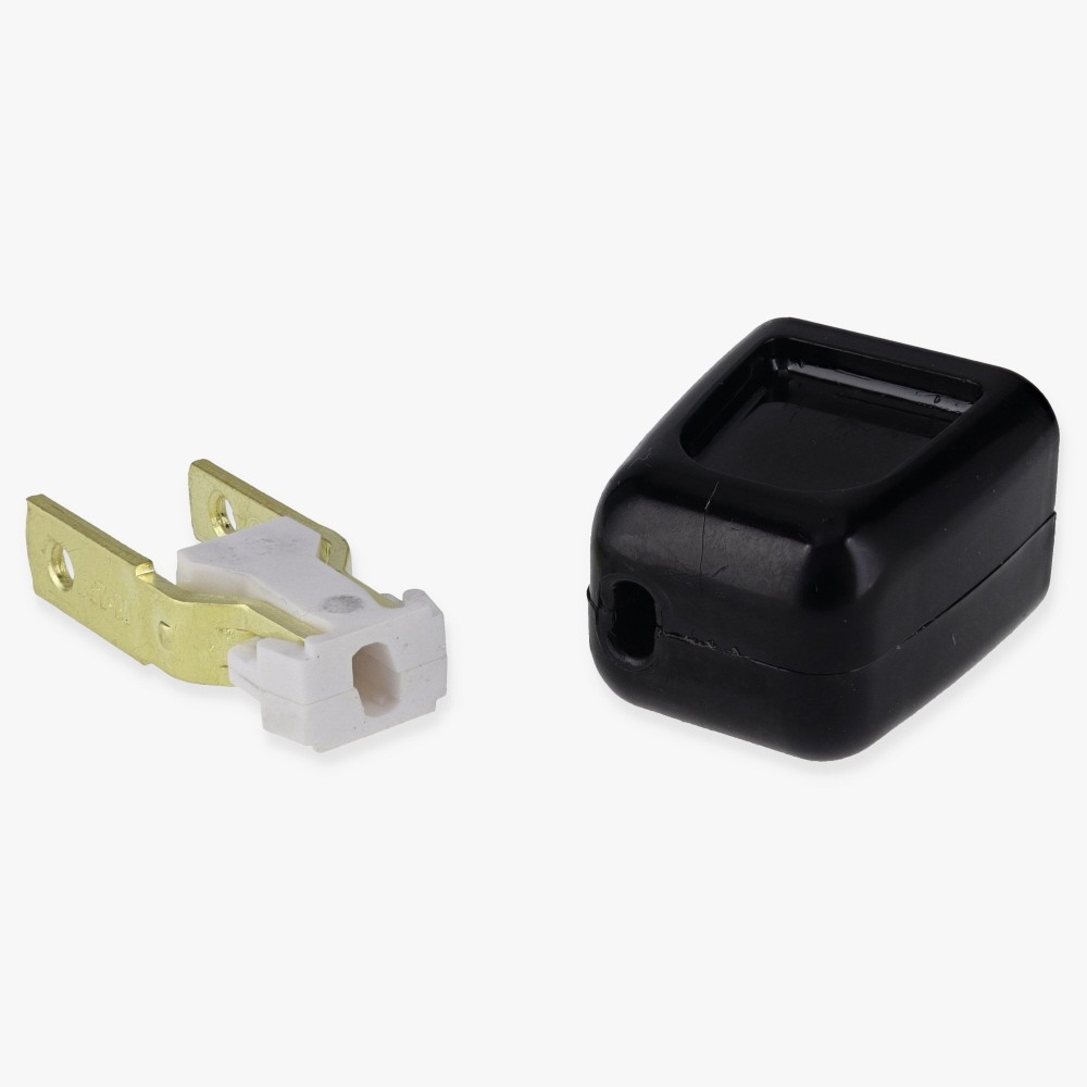 Polarized, Non-Grounding, Easy Install Lamp Plug for 18-2 SPT-1