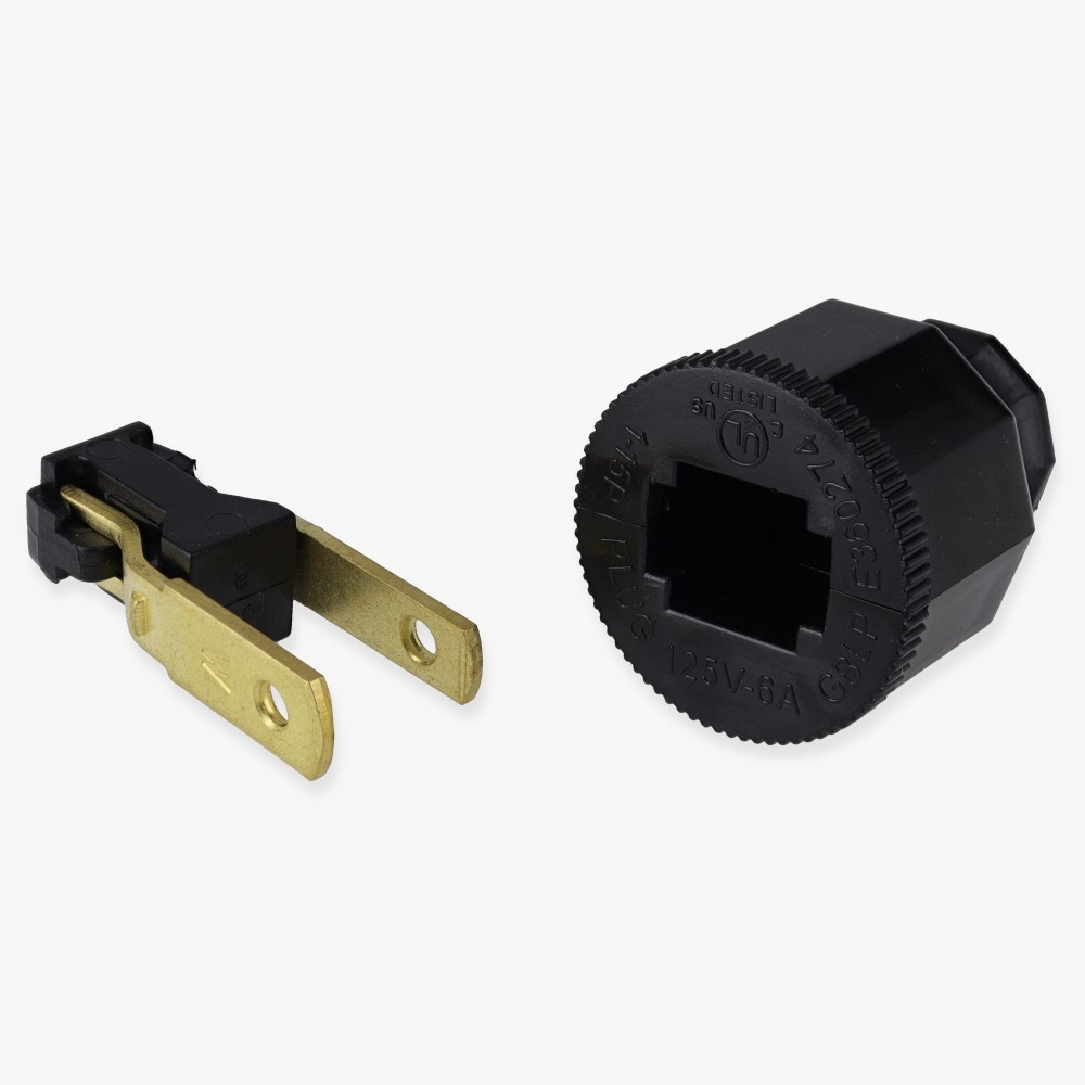 Polarized, Non-Grounding, SPT-2 EZ Wire Snap On Decorative