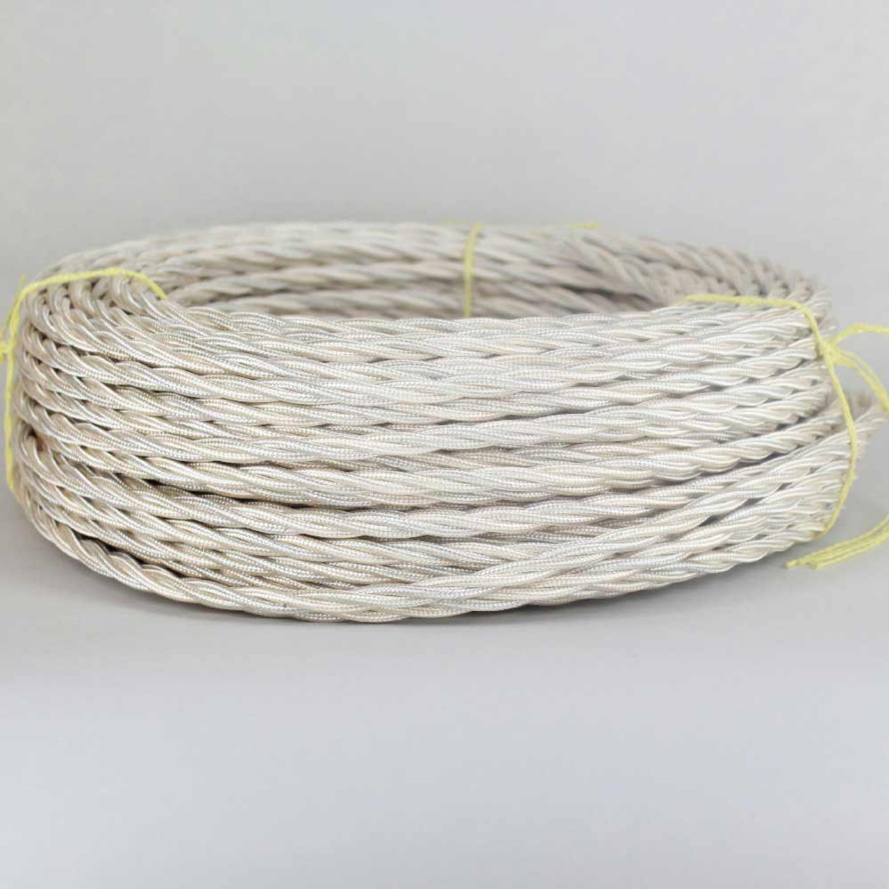 18/3 Twisted Ivory Rayon Covered Wire