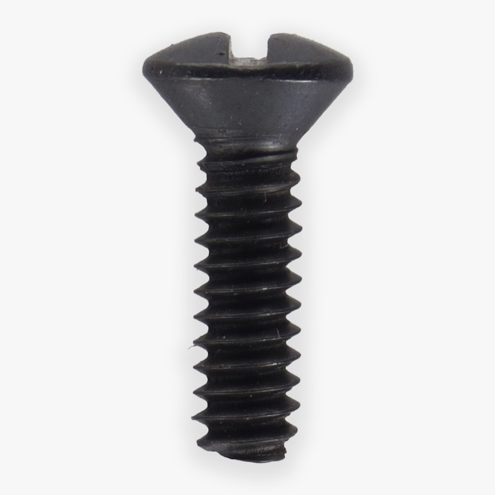 おぐかん 6/32 Thread - 1/2in Long - Slotted Head Switch Plate Screw - Black