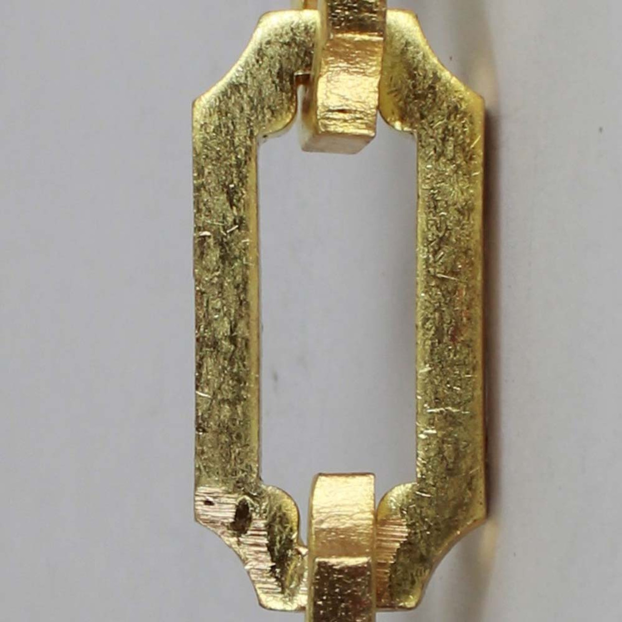 1/4in Thick Brass Square Rod Link Chain - Unfinished Brass