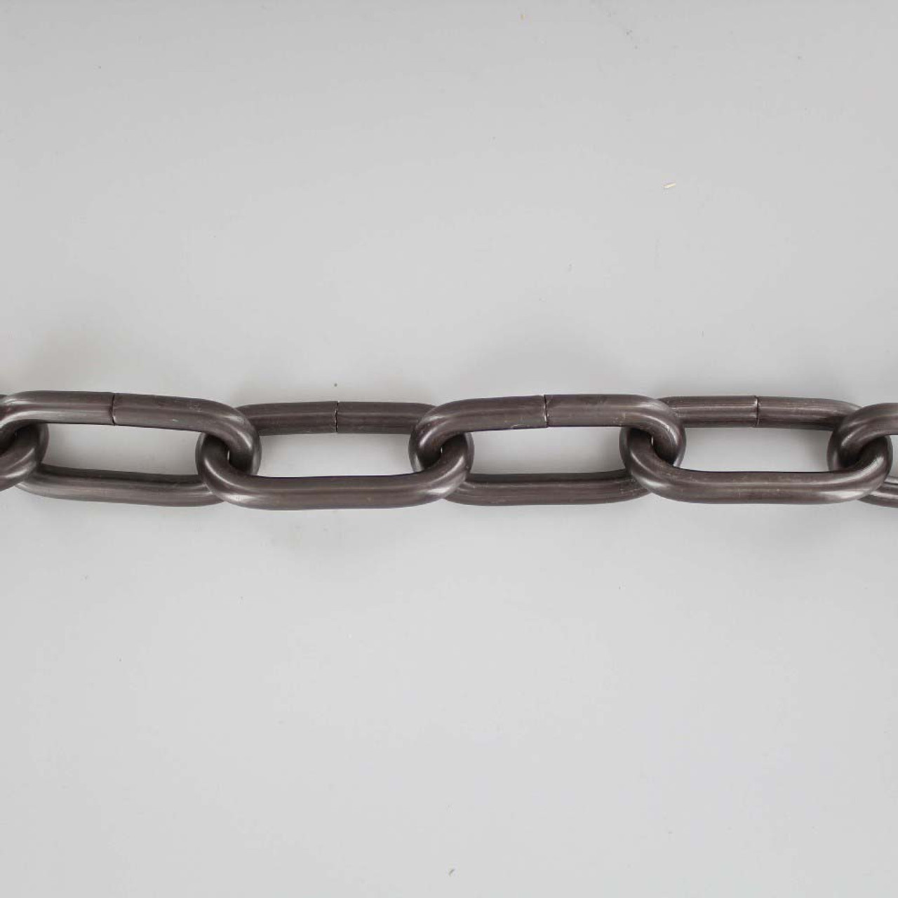 1-1/4in Diameter Round Link Steel Chain - Antique Brass Finish