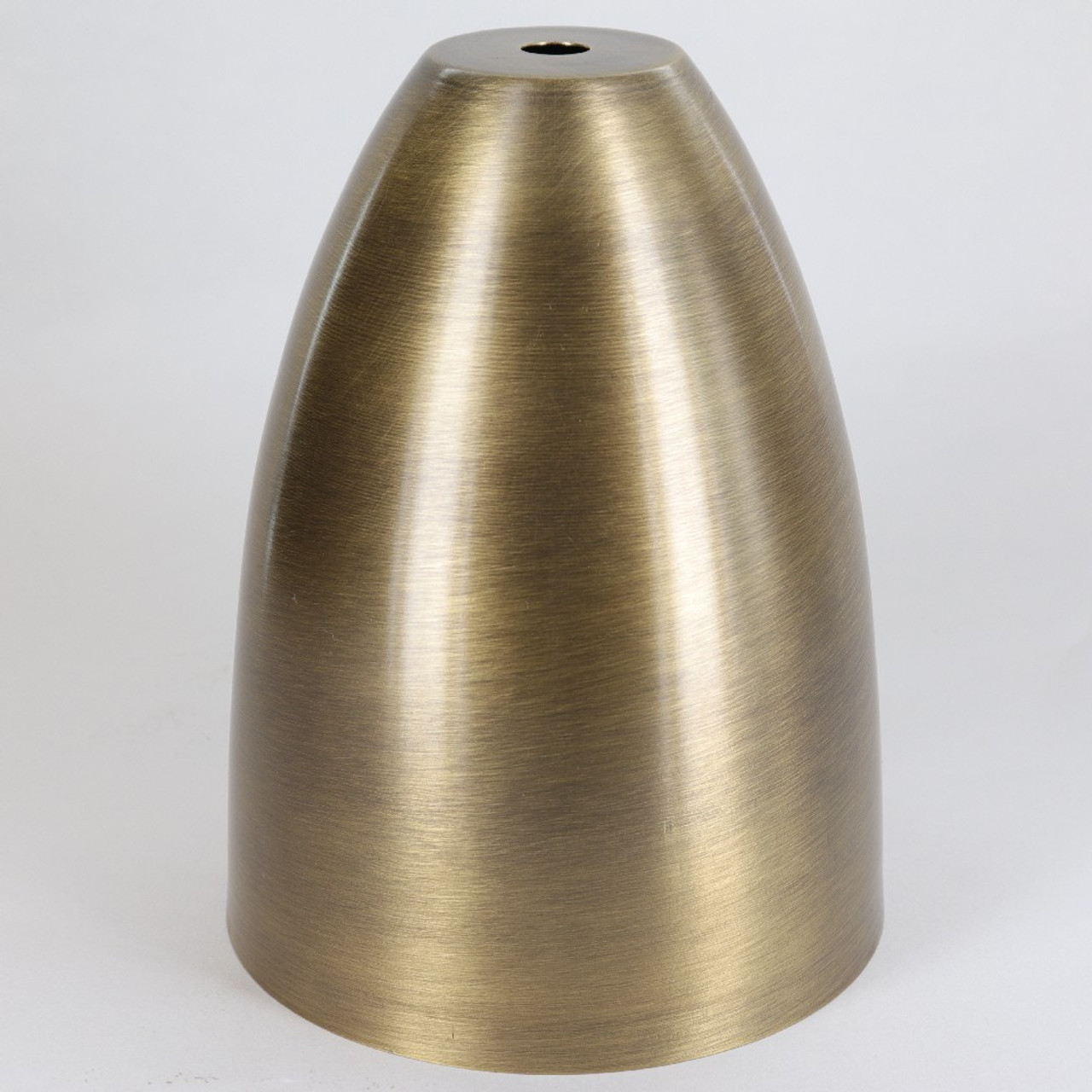 4-1/2in Diameter Spun Brass Large Deep Cone - Antique Brass