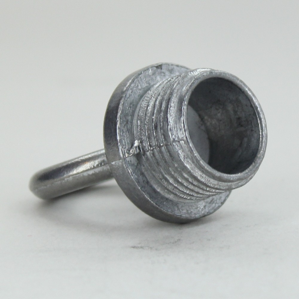 1/2ips - Male Threaded - Zinc Die-Cast Loop - Unfinished Steel