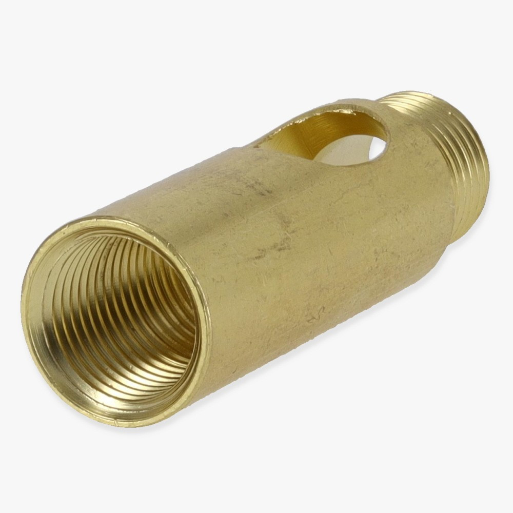 7/16in W X 1-7/16in H - 1/8ip Male X 1/8IPS. Female Threaded Brass