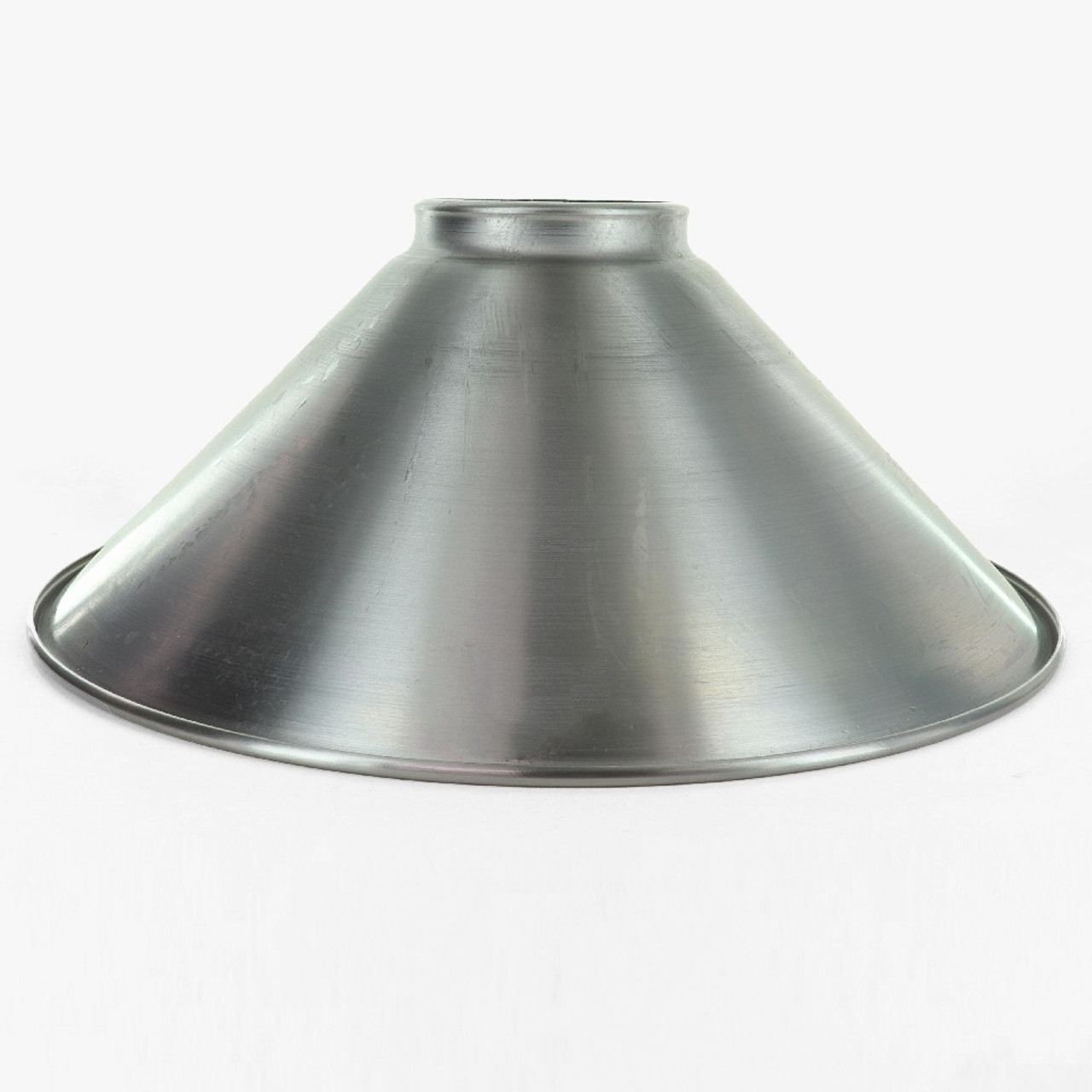 12in. Cone Shade with 3-1/4in. Neck - Unfinished Steel