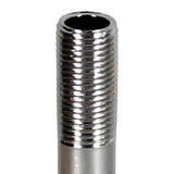 1/8IPS Polished Nickel Pipe Threaded 3/4in Long