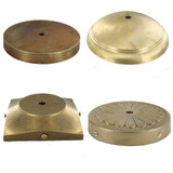 Cast Brass 1/8ips Center Hole Canopies