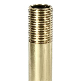 1/8IPS Unfinished Brass Pipe Threaded 1/2in Long