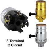 3-Terminal E-26 Base Lamp Sockets