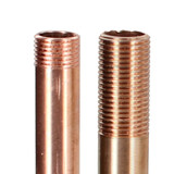 1/8IPS Male Threaded Unfinished Copper Pipe