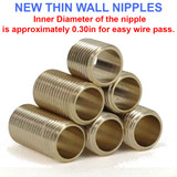 NEW Thin Wall Fully Threaded Nipples