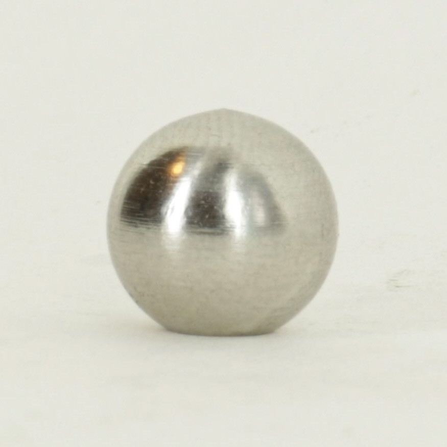 3/8in. Diameter 6/32 Threaded Brass Ball Polished Nickel Finish