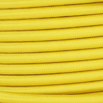 16/3 SJT-B Yellow Nylon Fabric Cloth Covered Lamp and Lighting Wire.