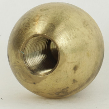 1-1/4in. Diameter Solid Brass Ball with 1/4ips. Female Tapped Blind Hole.