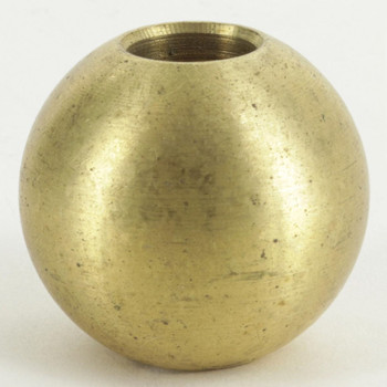 1-1/8in. Diameter Solid Brass Ball with 1/8ips Female Slip All the Way Through Hole.