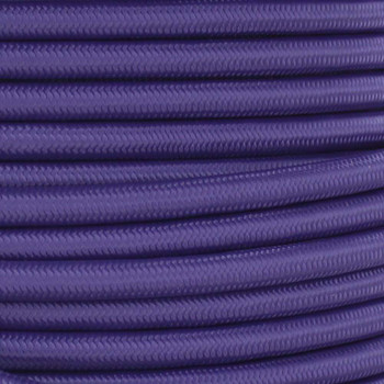 18/3 SJT-B Purple Nylon Fabric Cloth Covered Lamp and Lighting Wire.