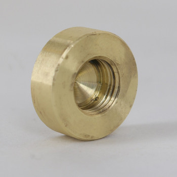 1/8ips - 3/4in x 1/4in - Flat Cap Finial - Unfinished Brass