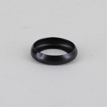 1/2in Stamped Steel Checkring with 1/8ips (7/16in) Slip Center Hole - Black Finish