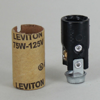 1-1/2in. Candelabra Lamp Socket with 1/8ips Hickey and Cardboard Insulator