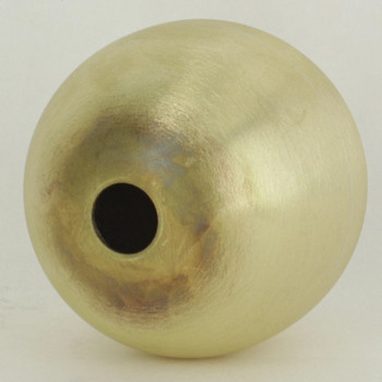 2in. Hollow Soldered Unfinished Brass Ball with a 1/8ips Slip Through (7/16in) Hole. This Ball measures 2 inches in Diameter and is not threaded.