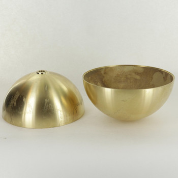 140mm. (5.5in.) Diameter 2 Piece Cast Brass Ball with 1/8ips. Slip Through Holes. 5/64 (0.10) Inch Thickness.