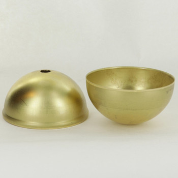 3-1/2in. Diameter Two Piece Stamped Brass Ball With 1/8ips. Slip Through Holes on Both Sides.