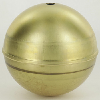 4in. Diameter Two Piece Stamped Brass Ball With 1/8ips. Slip Through Holes on Both Sides.