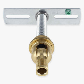 3/8ips. Male Bottom X 1/2ips. Female Top 90 Degree Hang Straight Kit - Unfinished Brass