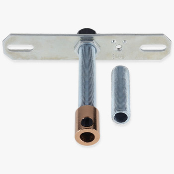 1/8ips SVT Wire Pendant Hanging Cross Bar Set With Metal Strain Relief - Polished Copper Finish
