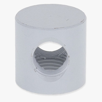 1/8ips Threaded - 3/4in Diameter Tee Fitting Straight Armback - White Finish