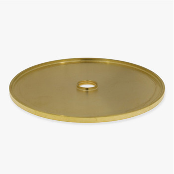 3in. Threaded Straight Edge Turned Brass Check Ring. 1/8ips.Threaded Center Hole.