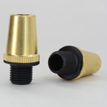 1/8ips. Male Threaded Strain Relief - Unfinished Brass