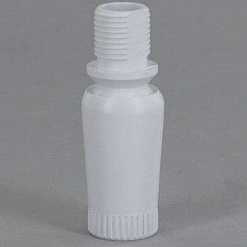 1/8IPS Male Threaded X 1/8IPS Female Threaded Brass Knurled Crimp Swivel - White Powder Coated Finish