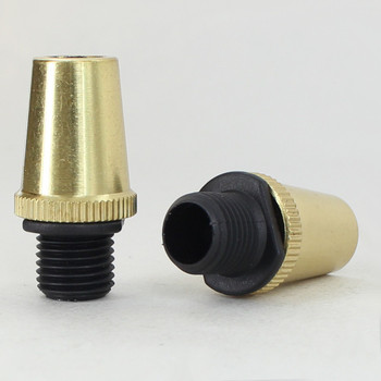 1/8ips. Male Threaded Strain Relief - Polished Brass