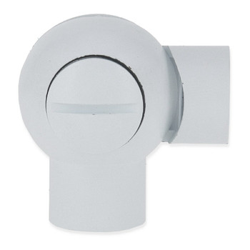 1/4IPS Female x 1/4IPS Female Threaded White Friction Ball Swivel with Slotted Head Locking Screw