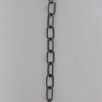 13 Gauge (1/16in) Steel Small Rectangle Steel Chain -  Unfinished Steel