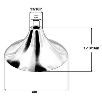 4in Diameter X 1-11/16in Height White Finish Steel Cylindrical Cup