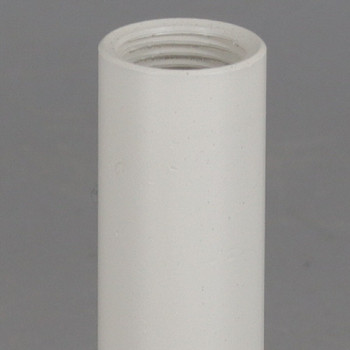 18in. White Powder Coated Steel Pipe with 1/8ips. Female Thread