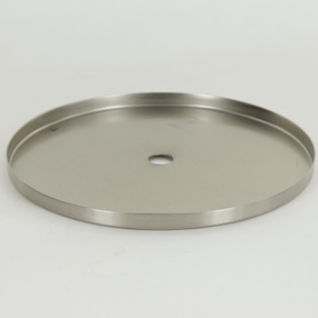 5 In. Diameter Stamped Brass Straight Edge Checkring - 0.32 THICK MATERIAL - Brushed/ Satin Nickel Finish