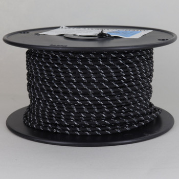 18/1 Single Conductor Brown with Black Marker Nylon Over Braid AWM 105 Degree Black Wire