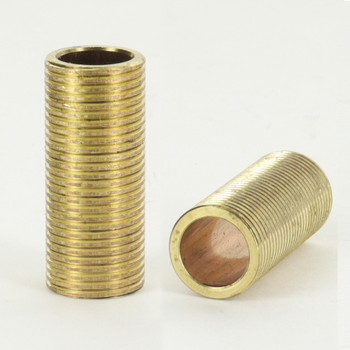 1-1/4in Long X 3/8ips Brass Fully Threaded Nipple. 3/8ips Brass Nipple has a .080 wall thickness. 1-1/4in Long X 3/8ips Brass Fully Threaded Nipple. 3/8ips Brass Nipple has a .080 wall thickness.