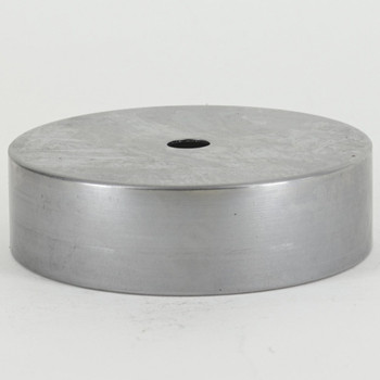 3-1/2in Diameter Flat Base without Wire Way - Unfinished Steel